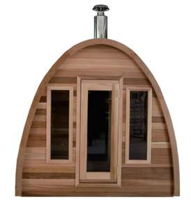 บ้านซาวน่ากระท่อมกลางแจ้งทำจากไม้สนสีขาว - Product Image 2