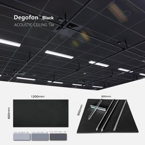 Techos decorativos Panel de <span class=keywords><strong>techo</strong></span> tegular Sistema ignífugo A1 Aislamiento de ruido Lana mineral Azulejos de <span class=keywords><strong>techo</strong></span> acústico Lay-in para - Product Image 5