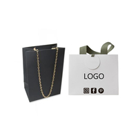 Sacs en papier de luxe biodégradables personnalisés avec logo imprimé pour bijoux artisanaux, vêtements et shopping