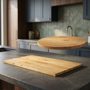 Plateaux de table en chêne avec options de comptoirs de salle de bain uniques, différentes finitions pour des looks distinctifs - Product Image 3