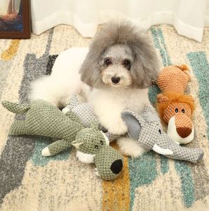 Giocattoli Interattivi in Peluche per <span class=keywords><strong>Cani</strong></span>, Simpatici Giocattoli Sonori da Masticare per Cuccioli, Giocattoli a Forma di Leone, Lupo, Elefante per <span class=keywords><strong>Cani</strong></span> e Gatti - Product Image 2
