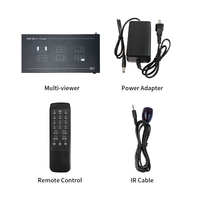 Procesador Multivisor de 8 Pantallas 4K60, Entrada HDMI/DP 4K + 4x1080P HDMI, Conmutación sin Interrupciones para Monitoreo de Seguridad