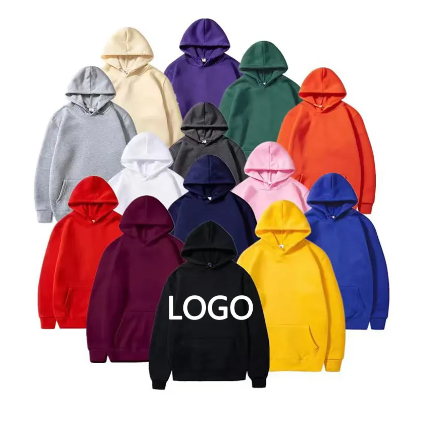 2022 New Arrivals Men Autumn Winter Hooded Street Long Sleeve Loose Solid Color Hooded Casual Tops Men's Hoodies