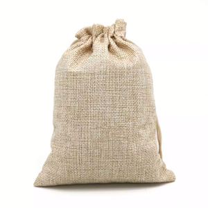 Sac en jute biologique pour riz 500g, sac en toile de jute, logo personnalisé imprimé, sac en toile de jute rose, recyclable, sac à cordon pour aliments, épicerie, cadeau - Product Image 3