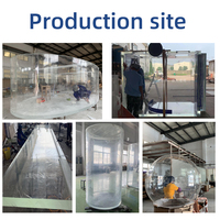 Xinxunlin vente en gros personnalisé Transparent acrylique Aquarium Commercial clair colonne ronde grand aquarium pas cher récif aquarium