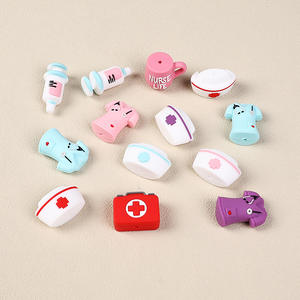 Juguete de Dentición de Silicona 3D de Alta Calidad para Bebés, Cuentas de Enfermera y Doctor, Cuentas para Hacer Collares, Cuentas para Bolígrafos, Cuentas Decorativas - Product Image 2