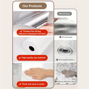 Carta da Parati Bianca Lucida Autoadesiva, Pannello Murale per Decorazione Domestica <span class=keywords><strong>e</strong></span> Parete di Fondo - Product Image 5