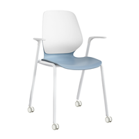 Formation Simple Personnel Chaise De Bureau En Plastique Dossier En Forme D'arc Chaise Mobile Universel Roue Chaise De Bureau
