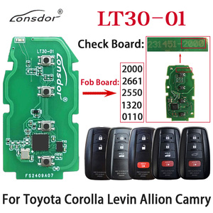 LT30-01 Fob Hội Đồng Quản trị: 2000/2661/1320/2550/0110 cho Toyota Corolla chéo levin allon Camry phổ thông minh từ xa <span class=keywords><strong>Key</strong></span> 4A chip lonsdor - Product Image 2
