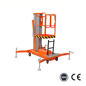 במת הרמה אנכית הידראולית מאלומיניום GTWY 6-10 מטר, פלטפורמת עבודה עם תורן יחיד - Product Image 5