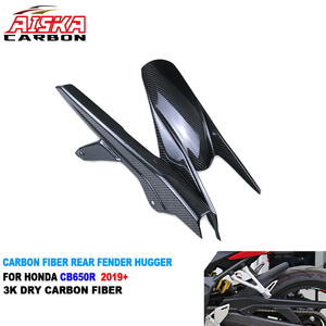 AISKA Garde-boue arrière de moto 100% fibre de carbone sèche 3K pour <span class=keywords><strong>Honda</strong></span> <span class=keywords><strong>CB650R</strong></span> CBR650R 2019 2020 2021 2022 <span class=keywords><strong>2023</strong></span> 2024 2025 - Product Image 1