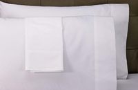 Taie d'oreiller Standard/Queen - Douce, style hôtelier, en mélange de polycoton, 200 fils, sans plis, housse de coussin en lin, taies d'oreiller