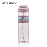 Yiben Outdoor 820ml Tasse portable anti-fuite Bouteille d'eau en plastique avec poignée