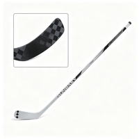 Palo de hockey sobre hielo de fibra de carbono al 10%, juvenil, 370g, duradero, de fibra de vidrio compuesta, con logo personalizado