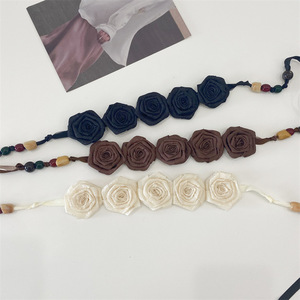 All'ingrosso catena di caffè marrone <span class=keywords><strong>Beige</strong></span> in vita per le donne <span class=keywords><strong>cintura</strong></span> bohémien High-end stile etnico legante cinture di corda - Product Image 2