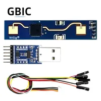 HLK-LD2410B Kit 24G FMCW modul gerak Sensor Radar kehadiran manusia dengan Kit Sensor rakitan kabel saklar