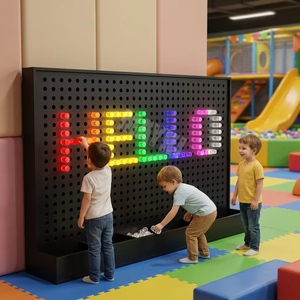 Panneau mural interactif LED lumineux Lite Brite pour jeux <span class=keywords><strong>d</strong></span>'exploration sensorielle pour enfants, idéal pour les musées pour enfants - Product Image 4
