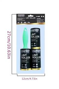 Hộ gia đình làm sạch xách tay Lint bàn chải giấy dính Lint Băng con lăn cho chó mèo Pet tóc Lint Con lăn cho quần áo - Product Image 4