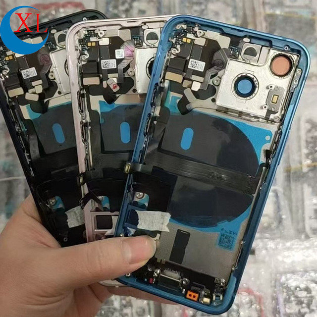 Replacement Mid-frame Chassis Back Full Housing Cover with Flex Cable for iPhone 11 12 13 14 15 Pro Max 14 15 Plus Xr X Xs Max