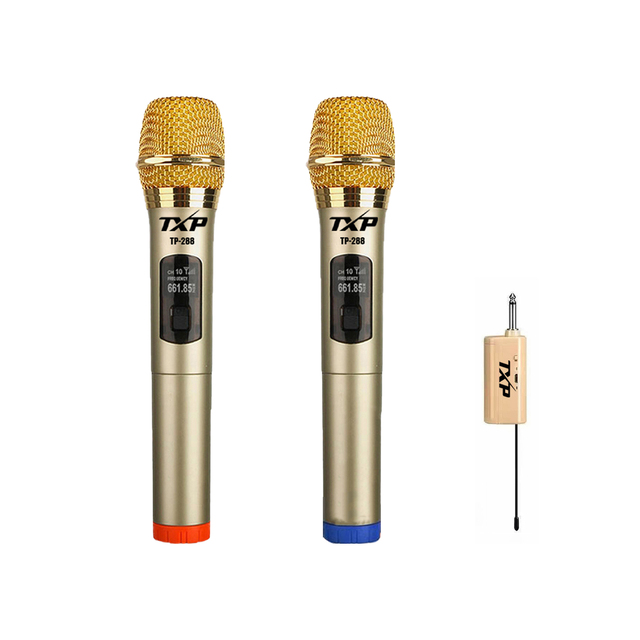 TP-288 Best Karaoke Microphone, Ultra High Frequency Dynamic Micro Sound Inalambrico Professional Handheld Wireless Microphone