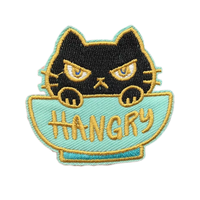 Patchs thermocollants animaux de dessin animé visage de chat autocollants de couture brodés patchs adhésifs en tissu sergé pour vêtements et chapeaux