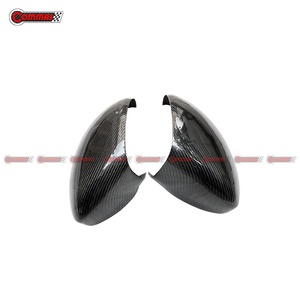 Nueva llegada de fibra de carbono seca estilo OEM coche vista trasera lateral espejo retrovisor cubierta carcasa para Porsche 718 Boxster Cayman - Product Image 3