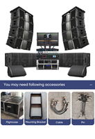 Novedad: Sistema Line Array de Altavoz Profesional de 2 Vías Doble de 12 Pulgadas en Venta