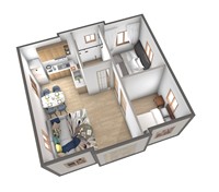 Maison préfabriquée portable avec 3 chambres et 1 salle de bain complète Petite maison mobile avec cadre en acier pour le salon ou le salon