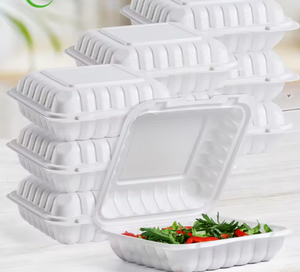 Venta Directa de Fábrica, Caja Bento Desechable Biodegradable de MFPP, Cajas Plegables Tipo Concha para Almuerzo, para Restaurantes, Venta al Por Mayor, Fiestas - Product Image 1