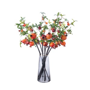 CallaFloral Ramas Artificiales de Granada de Espuma Naranja Roja para Decoración de Bodas Estilo INS - Product Image 5
