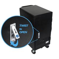 Chariot de charge pour tablettes éducatives avec prise secteur 20 unités, armoire de charge pour ordinateur portable, chariot de charge pour Chromebook avec 20 emplacements