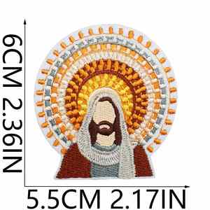 Patch brodé thermocollant Jésus m'aime, prière biblique, croix pour la décoration de vêtements et de chapeaux - Product Image 4