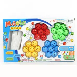 Kids Educatief Blok Baksteen Speelgoed Plastic Diy Speelgoed Magische Kralen Puzzel Bouwsteen Speelgoed