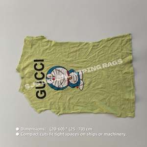 Trapos de Camiseta de Alta Calidad, Coloridos, con Alto Contenido de Algodón, Paños de Limpieza Confiables para Equipos de Talleres Industriales - Product Image 3