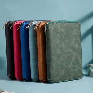 Business Zipper-bound Multi-Function Portable A5 Custom logo Hardcover Loose-<b>leaf</b> Notebook Planner - Product Image 1