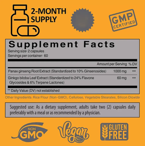 Penjualan langsung dari pabrik OEM pria dan wanita meningkatkan memori & konsentrasi Gingko <span class=keywords><strong>Biloba</strong></span> Panax Ginseng kapsul - Product Image 6