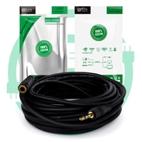 Câble audio 3,5 mm stéréo, rallonge jack audio 3,5 mm, câble audio auxiliaire plaqué or mâle-femelle 24K, câble pour écouteurs