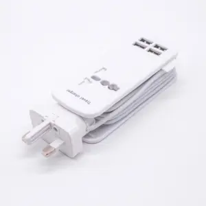 New Trend Charger Extension Power Outlet Plug USB Power Strip Surge Protector