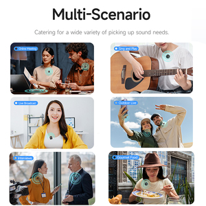 Micro không dây Lavalier mini H01, giao diện kép từ tính Type-C và IOS, chống gió, khử tiếng ồn, di động - Product Image 5