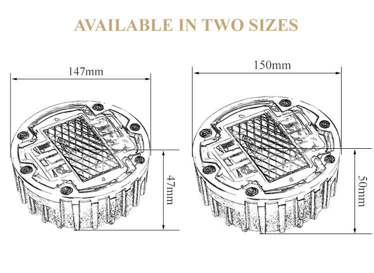Дорожный маркер NOKIN IL300 для грузовиков, работающий от дорожного движения, с кнопкой, 10 светодиодов, Круглый Встраиваемый светодиодный дорожный светильник на солнечной батарее