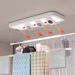 Ultra thin <b>indoor</b> home balcony remote control lifting foldable embedded invisible electric intelligent drying rack - Product Image 1