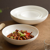 Grand bol profond à motif météorite, vaisselle d'hôtel, style japonais, pour soupe et salade de fruits, compatible micro-ondes, couleur sous-glaçure