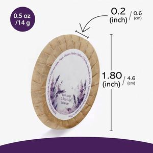 20g Eco-Friendly Disposable <b>Mini</b> Round Bar <b>Soap</b> with Paper Wrap Customizable Logo Portable for Hotel & Spa Use - Product Image 3