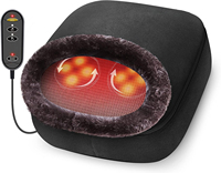 Masseur de pieds chauffant Shiatsu pour les pieds, le dos et les jambes, machine de massage par pétrissage profond avec housse lavable, chauffe-pieds