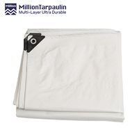 Bâche en PE blanc 80g anti-UV, indéchirable, durable et imperméable pour voiture et extérieur