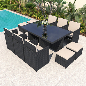 Conjunto de muebles de ratán para exteriores, juego de mimbre, sofá de jardín, venta directa de fábrica - Product Image 1