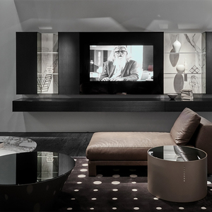 Mobile <span class=keywords><strong>TV</strong></span> Sospeso OEM per Soggiorno, <span class=keywords><strong>Dimensioni</strong></span> e Colori Personalizzabili, Unità Console Multimediale Moderna - Product Image 3