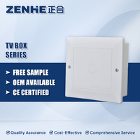 Caja de Distribución de Acero de Alta Calidad para TV con Luz Indicadora para Uso Residencial y Comercial