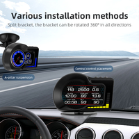 Nuevo 2026 F15 WiiYii Medidor OBD2 Inteligente con Múltiples Interfaces, GPS, Pantalla TPMS, Velocímetro y HUD para Coche