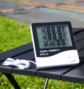 Máy Đo Độ Ẩm Nhiệt Độ Kỹ Thuật Số HTC -2/Nhiệt Kế Ngoài Trời Với Đồng Hồ - Product Image 2